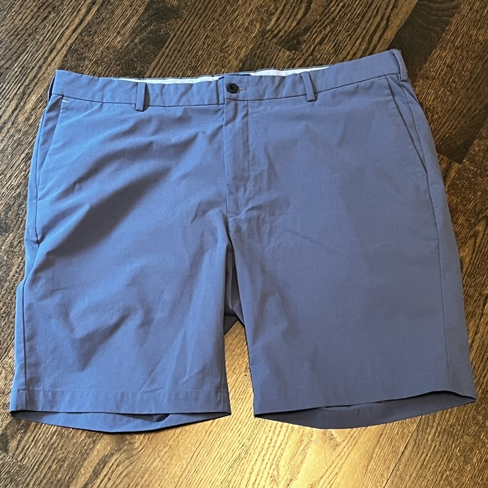 Peter Millar Men's Blue Performance Golf Shorts